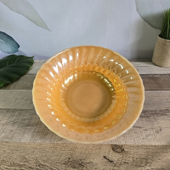 Anchor Hocking Other - ANCHOR HOCKING | Fire King Peach Lustre Swirl Bowl [VINTAGE] sz 9
